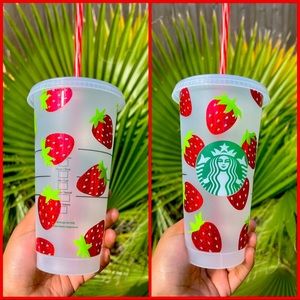 Strawberry starbucks cup